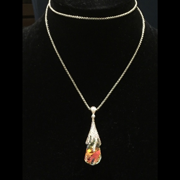 Jewelry - Stainless steel with Swarovski crystal drop